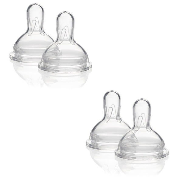 Medela Wide Base Nipple Medium Flow (2 packs of 3)