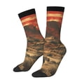 thumbnail image 1 of Balery 1860s Style American Cowboy Calcetas Largas con Estampado para Hombre y Mujer – Suaves y Transpirables, Talla Única (US 5-11), 1 of 6