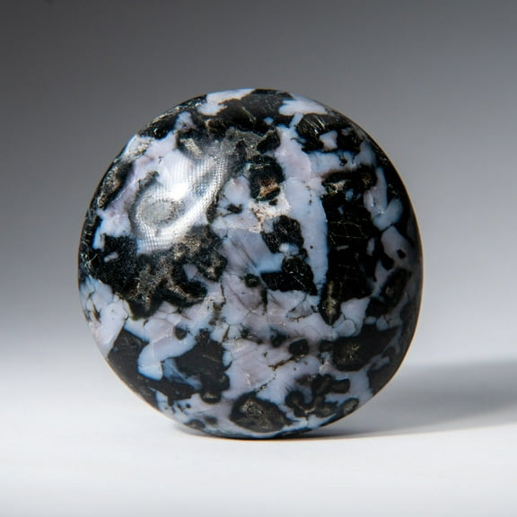 Genuine Polished Indigo Gabbro (Medium) Palm Stone
