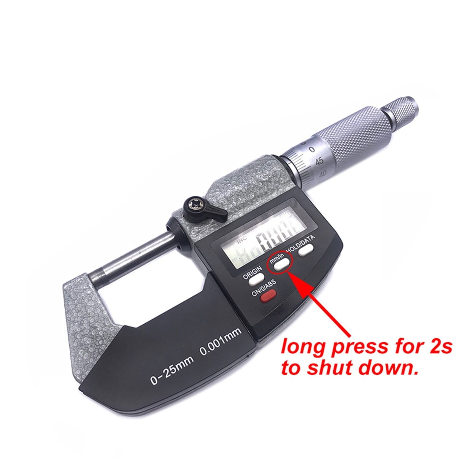 0.001mm Electronic Outside Micrometers 0-25mm Digital Micrometer Caliper Gauge Meter Micrometer Carbide Tip Measuring Tool