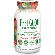 FeelGood Superfoods 1000mg Immune Support Capsules, 60 Count