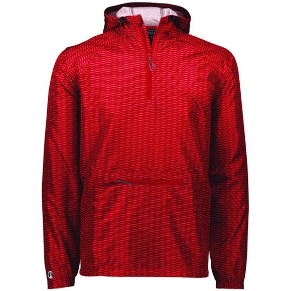 Adult Range Packable Pullover, Scarlet - Medium