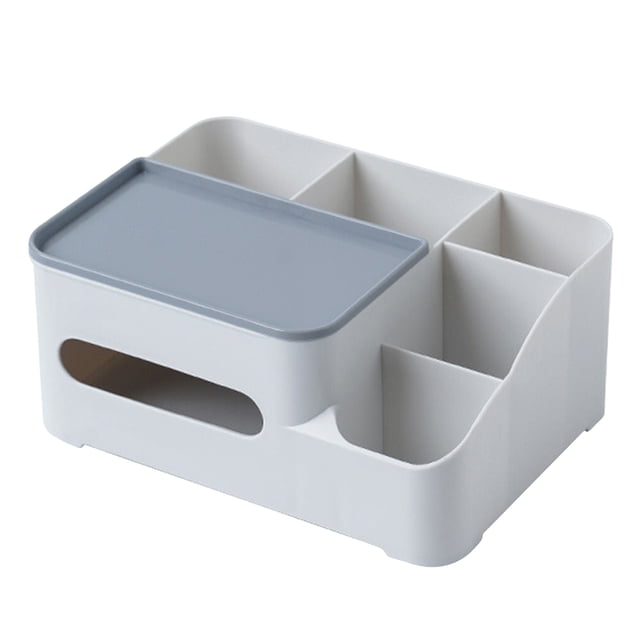 Multifunctional Tissue Box Desktop Organizer Paper Towel Dispenser Tissue Organizer Desktop Shelf Organizer Storage Organizer