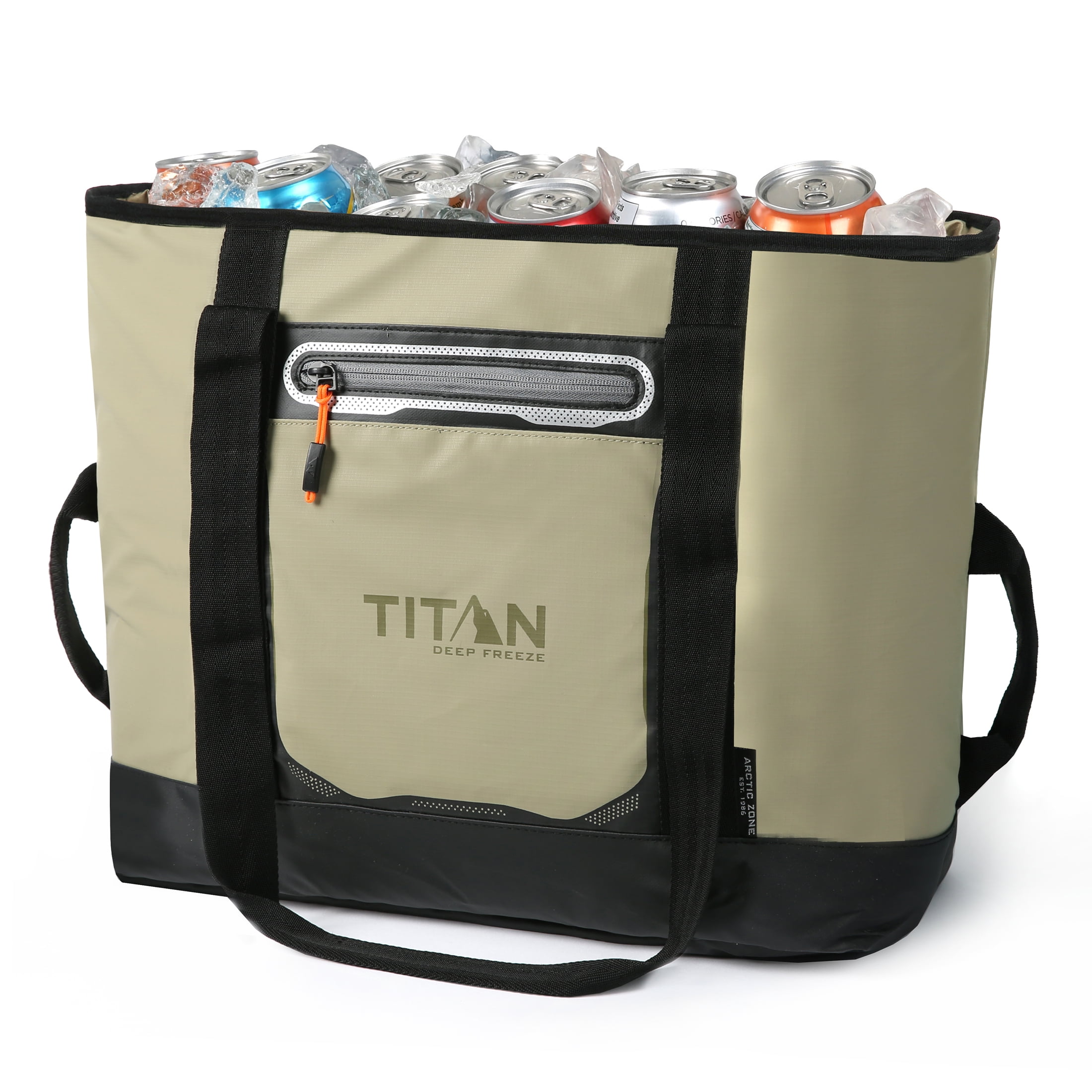 ネトルトンフィン Titan by Arctic Zone 30 Can, 20 Qt Insulated Tote, Moss, Keeps Ice