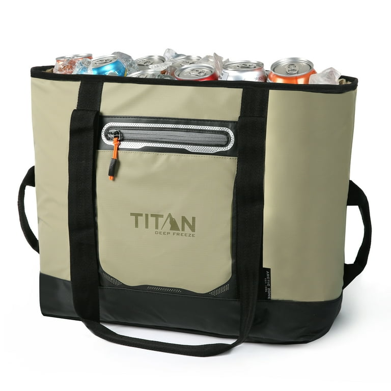 Titan by Arctic Zone 30 Can, 20 Qt Insulated Tote, Moss, Keeps Ice