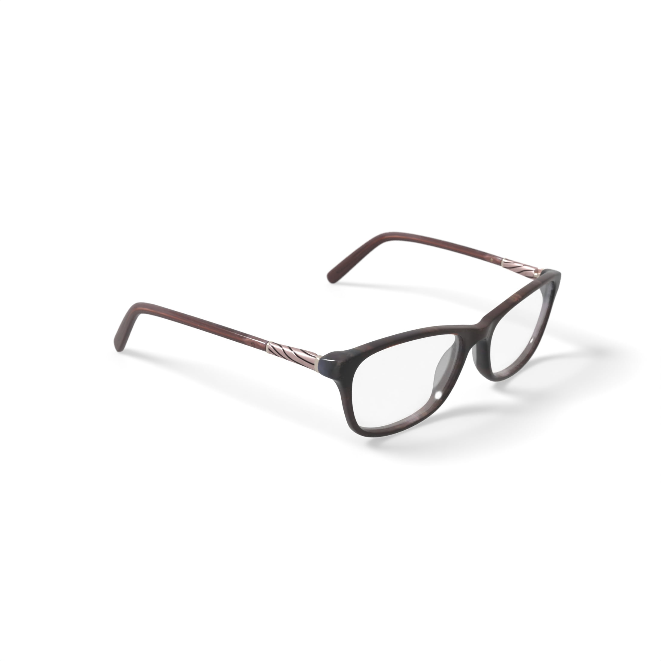 Walmart Women's SCB20AS-01 Rectangular Prescription Eyeglasses with Case, Brown
