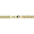 thumbnail image 4 of 10K Yellow Gold 6.1mm Flat Beveled Curb Chain 20 Inch, 4 of 6