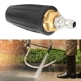 thumbnail image 1 of Pressure Washer  Nozzle, Stainless Steel Black High Pressure Washer Rotating Nozzle Ceramic 360 Rotating  for Car, 1 of 8
