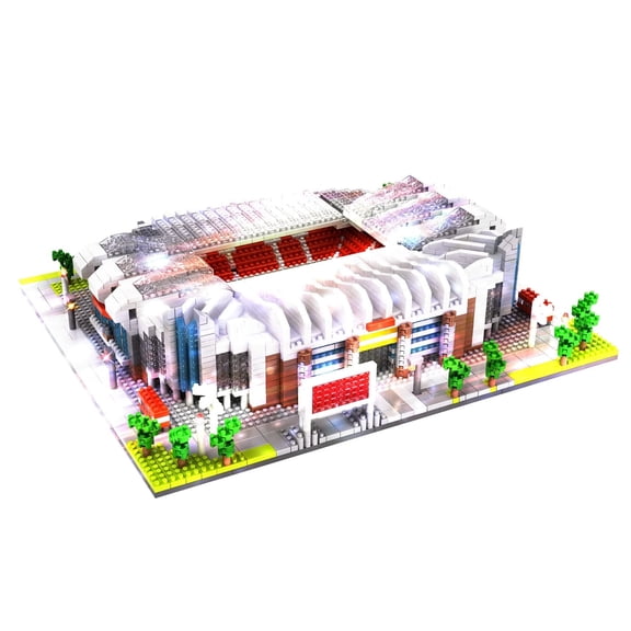 HI-REEKE Architecture Micro Mini Building Block Set Old Trafford Soccer Stadium Kit ABS Toy Multicolor