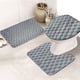 thumbnail image 5 of Juego de 3 Alfombrillas de Baño de Espuma para Inodoro. Suaves, Cómodas, Absorben El Agua, Antideslizantes, Gruesas, Lavables a Máquina y de Secado Rápido., 5 of 7