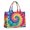 Colorful Rainbow Tie-2, variant on Large Capacity Tote Bag,Colorful Rainbow Tie Dye Spiral Pattern Handbag Fashion Luxury Tote Bag,15.7"x13"x 5.1" Inches,Laptop Compatible