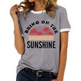 thumbnail image 1 of Xuewenshw T-Shirt à Col Rond Imprimé Élégant pour Femmes, 1 of 3