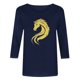 thumbnail image 5 of TaTaai Womens New Year 2026 Print Three Quarter Sleeve Round Neck Casual Top Holiday Celebration Blouse Festival Party Wear Gift, 5 of 5