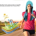 thumbnail image 4 of Lightweight Gym Travel Camping Swimming Yoga Sports 65*30cm Fast Drying Super Absorbent Sun Protection Sports Towel Hoodie Cooling Towel Quick Drying Towel Beach Towel GREY, 4 of 8