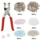 thumbnail image 1 of Jetcloudlive 200 Pzas de Botones de Costura a Presión, Broches de Metal, Botones con Pinzas de Sujeción, Ojales de Presión, Broches de Colores Mixtos, Remaches de Cuero, Botones de Acero Inoxidable,, 1 of 11