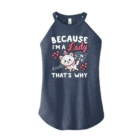 Disney - The Aristocats - Because I'm A Lady - Juniors High Neck Tank Top