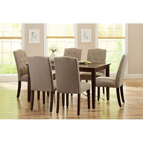 AVENITA 7 pieces Modern Dining Room Set FURNITURE Glossy White Rect Table Chairs 
