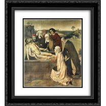 Dirck Bouts 2x Matted 20x22 Black Ornate Framed Art Print 'The Entombment'