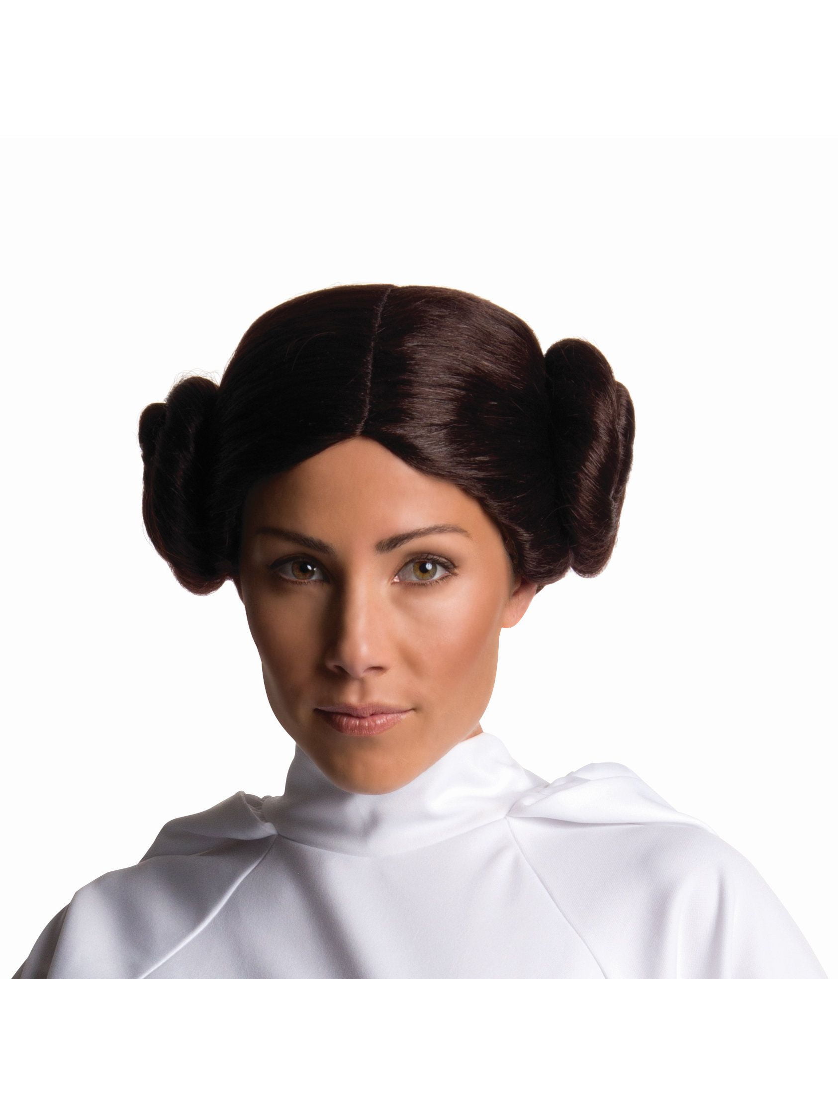 Star Wars Princess Leia Brown Buns Adult Womens Costume Wig 