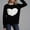 Black, variant on COSFO Love Heart Light Weight Sweaters for Women Casual Long Sleeve Crew Neck Black Knit Tops Women Drop Shoulder Sweaters Pullover Tops Outfits