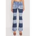 thumbnail image 4 of Women's VIP Two Tone Patchwork Flare Jeans, 4 of 5
