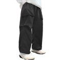 thumbnail image 4 of RUTAYY Toddler Boys Kids Summer Casual Cargo Pants Solid Color Loose Sweatpants Trousers For Sports Activewear（4-12 Years） Versatile Infants Pants, 4 of 4