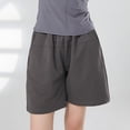 thumbnail image 5 of AXXD Workout Shorts High Waisted Ladies Summer Color Loose Wide Leg Shorts Mother's Day, 5 of 9