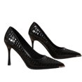 thumbnail image 3 of Viluyesy Women's Stiletto Pumps Pointed Toe Slip On High Heels Dressy Comfortable Elegant Office Party Wedding Shoes Black Size 8, 3 of 7