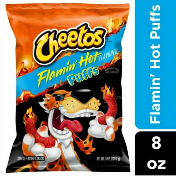2X-Cheetos Flamin' Hot Puffs Chips - 8 oz