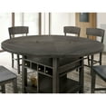 thumbnail image 4 of Furniture of America Harly Wood Multi-Storage Counter Height Table, Gray, 4 of 6