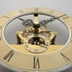thumbnail image 4 of Reloj de Cuarzo Silencioso con Esfera de 126 mm, Detalles Dorados, Engranajes EsqueléTicos, Inserto de NúMeros Romanos para el Hogar., 4 of 5