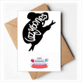 thumbnail image 1 of Black Sloth Animal Outline Natural Happy Birthday Greeting Cards Envelopes Blank, 1 of 3