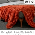 thumbnail image 5 of Cheer Collection Soft and Furry Long Shaggy Hair Throw Blanket, 5 of 5