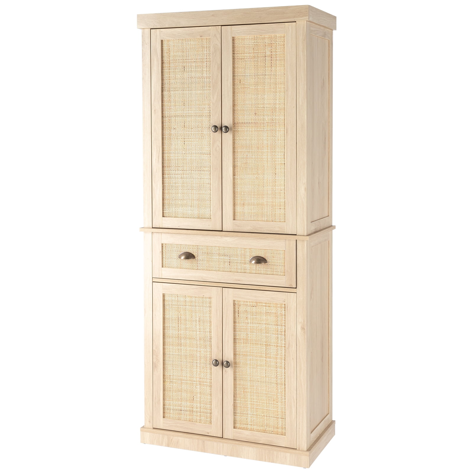 Ktaoxn 72 Kitchen Pantry Cabinet with Doors and Shelves and
