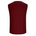 thumbnail image 4 of LIBRCLO Mens Tops Sleeveless V-Neck Solid Color Button Down Tops Comfort Active Casual Clothes, 4 of 7