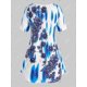 thumbnail image 3 of Tallas de talla grande tinte flores camiseta longline, 3 of 5