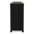 thumbnail image 3 of Furniture of America Lionna Table Console en Métal à 6 Tablettes, Noir Sable, 3 of 9