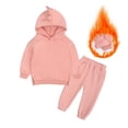 thumbnail image 5 of Gerichy Toddler Baby Boy Clothes Fall Winter Outfit, Baby Boys Outfit 2PCS Toddler Kids Babys Girls Boys Spring Winter Solid Warm Thick Long Sleeve Pants Hooded Hoodie Sweatshirt Set Outfits, 5 of 5