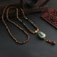 thumbnail image 5 of Cadena de suéter de estilo étnico que combina con todo, collar vintage largo para mujer, colgante de cuentas de madera de Nepal, accesorios de lugar pintoresco, 5 of 6