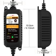 MOTOPOWER 12V 800mA Fully Automatic Battery Charger Battery Maintainer Trickle Charger Desulfator