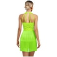 thumbnail image 2 of TSSOE Womens Fringe Jumpsuit Latin Dance Romper Sleeveless Tassel Ballroom Dance Samba Rumba Leotard Yellow 3XL, 2 of 5