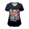 thumbnail image 4 of UngA USA 250th Anniversary Shirt Women 250 Years of Freedom Independence Shirts for Women (Black,L), 4 of 8