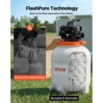 thumbnail image 3 of VEVOR FlashPure Sand Filter Pump, 12 in for Above Ground Pool, 0.5 HP 3000 GPH, Swimming Pool Filter System with Timer, 6X Faster Filtration, Media Installed, 3 of 9