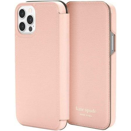kate spade new york - Folio Case for Apple iPhone 12 & iPhone 12 Pro - Pale Vellum Crumbs