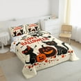 thumbnail image 3 of Manfei Cartoon Cat Kitten Bedding Comforter Set,Happy Halloween Twin Comforter Sets,Pumpkin Spider Webs Bat Bedding Set For Boys,Ultra Soft Home Decor Reversible,2 Pieces, 3 of 8