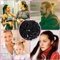 thumbnail image 5 of 100 Pcs Black Elastics Hair Ties Small Bulk Hair Ties Hair Bands (4mm), 5 of 7