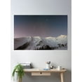 thumbnail image 2 of Mountain Covered Snow Under Star Poster Wall Art, Modern Wall Decor, 24x36 UNFRAMED, 2 of 3