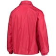 thumbnail image 4 of Men's Red Kansas City Chiefs Coaches Classic Raglan Full-Snap Windbreaker Jacket, 4 of 4