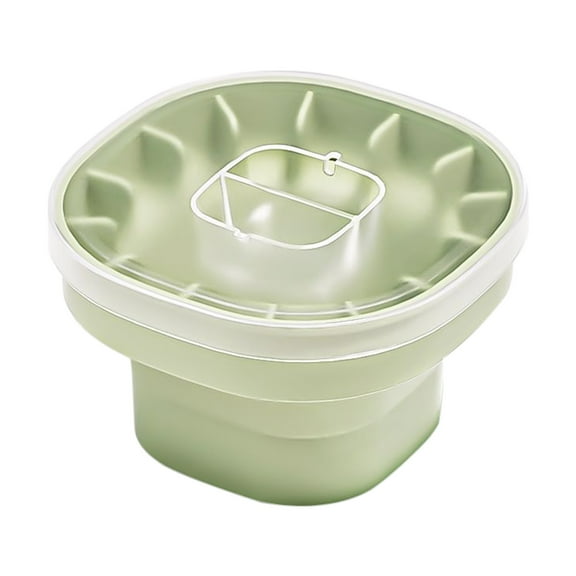 Vikakiooze Collapsible Silicone Ice Bucket Foldable Bottle Drink Cooler for Wine, Beer and Champagne, Space Saving Tub for House Cleaning, Outdoor Waterpot for Garden Or Camping,Home
