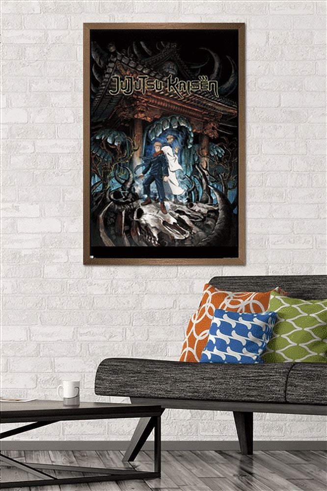 Jujutsu Kaisen - Key Art English Wall Poster, 22.375" x 34", Framed
